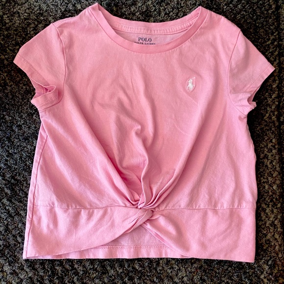 Polo Ralph Lauren Other - Girls twisted knot pink t-shirt Polo